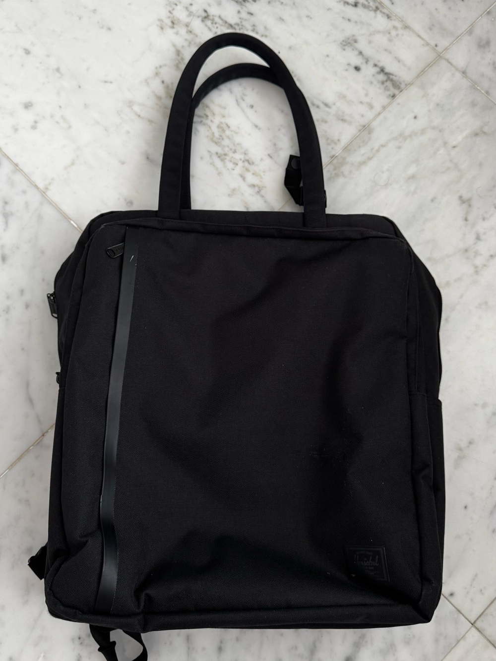 Black Tote Backpack - Versatile Everyday Carry